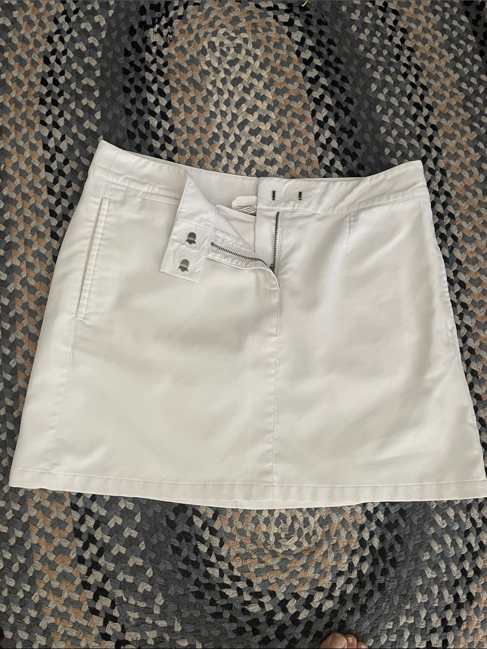 Puma Womens White Golf Skort 10 Stretch Athletic Pickleball Tennis 17”